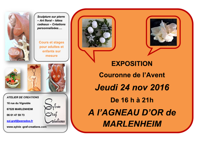 2016 11 08 exposition sylvie graf creations agneau d or marlenheim