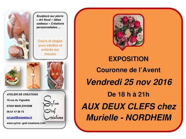 2016 11 08 sylvie graf creations exposition de couronnes nordheim