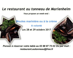 2017 10 18 restaurant au tonneau week end moules a volonte marlenheim