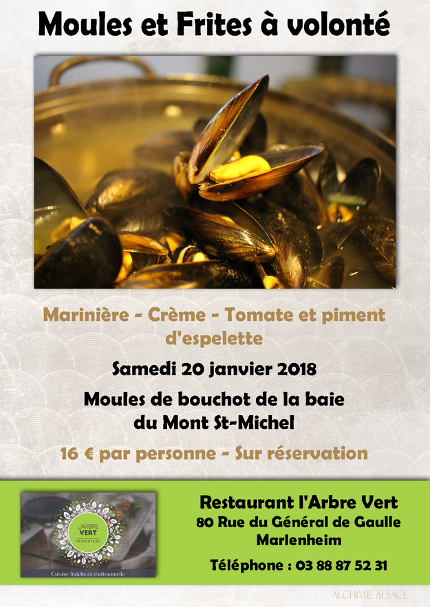 2018 01 16 moules a volonte restaurant l arbre vert a marlenheim