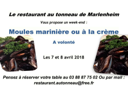2018 04 04 restaurant au tonneau moules a volonte