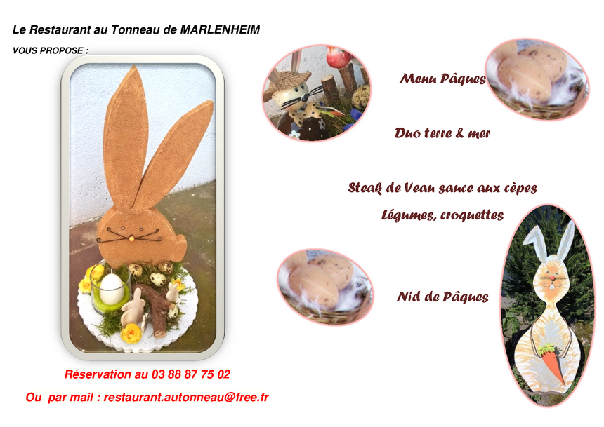 2018 03 20 menu paques 2018 restaurant au tonneau marlenheim