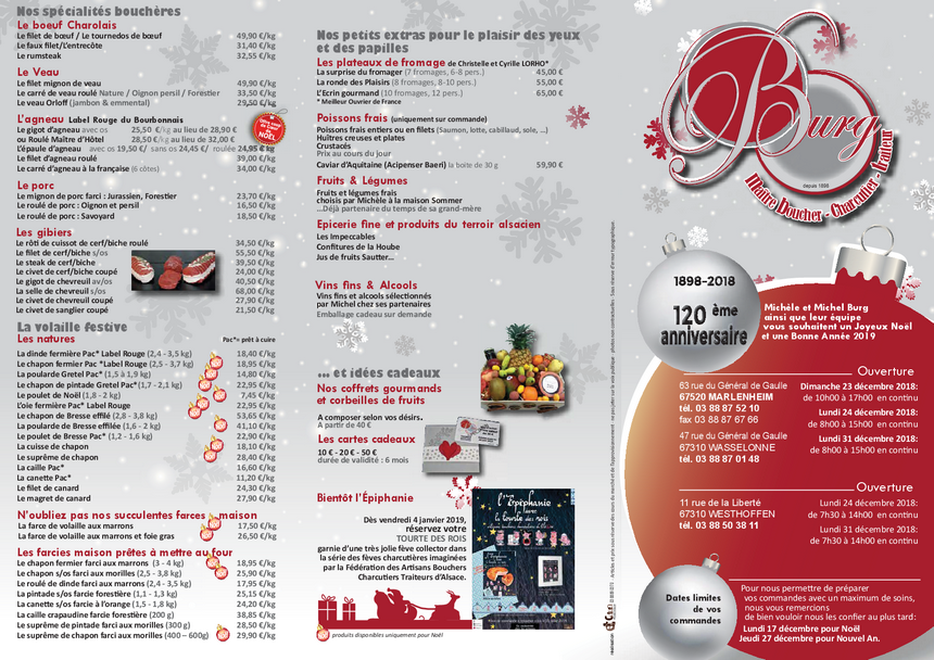 2018 12 boucherie traiteur burg carte des fetes de fin d annee 2018
