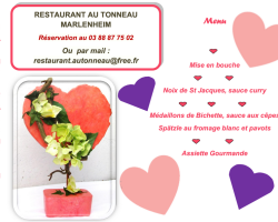 2019 02 07 restaurant au tonneau menu de la st valentin 2019