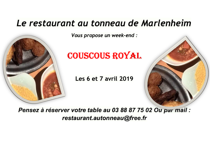 2019 03 08 restaurant au tonneau week end couscous avril 2019