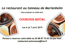 2019 03 13 restaurant au tonneau week end couscous avril 2019