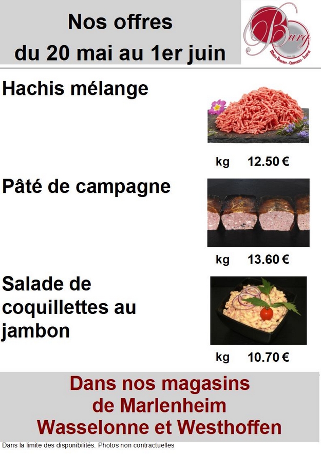 2019 05 20 boucherie burg offres speciales de la semaine