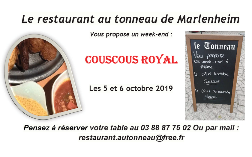 2019 09 27 restaurant au tonneau week end couscous a marlenheim