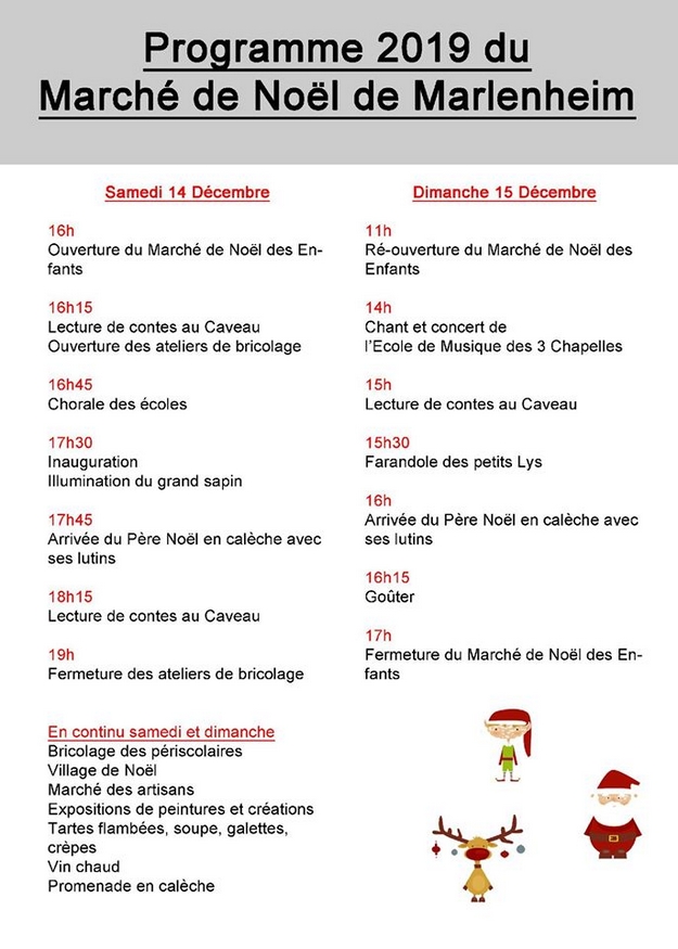 2019 12 programme du marche de noel des enfants a marlenheim