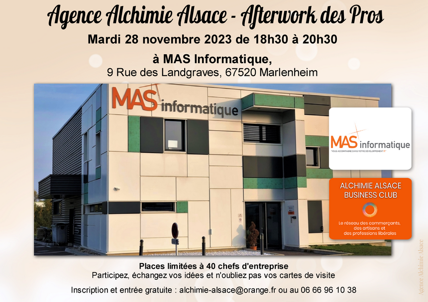 2023 11 28 afterwork des pros novembre 2023 mas informatique marlenheim