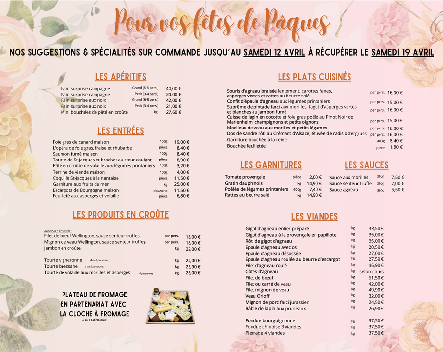 2025 04 12 boucherie traiteur burg menus de paques 2025