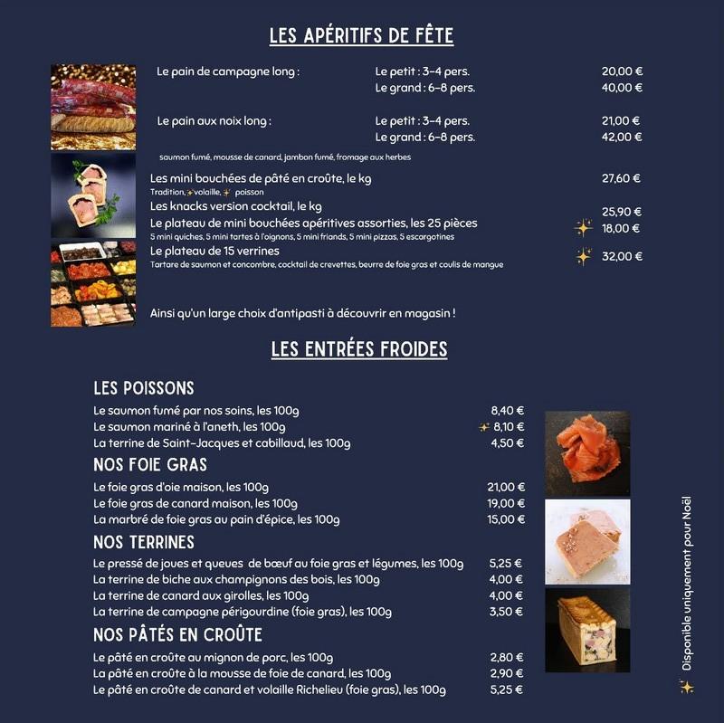 2025 boucherie burg menus noel et nouvel an page 1