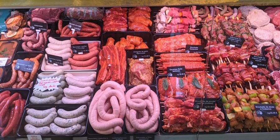 Boucherie burg saucisses et viandes