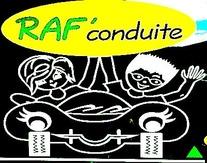 Logo auto école raf conduite